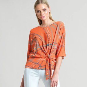 Clara Sunwoo Side Tie Top in Coral